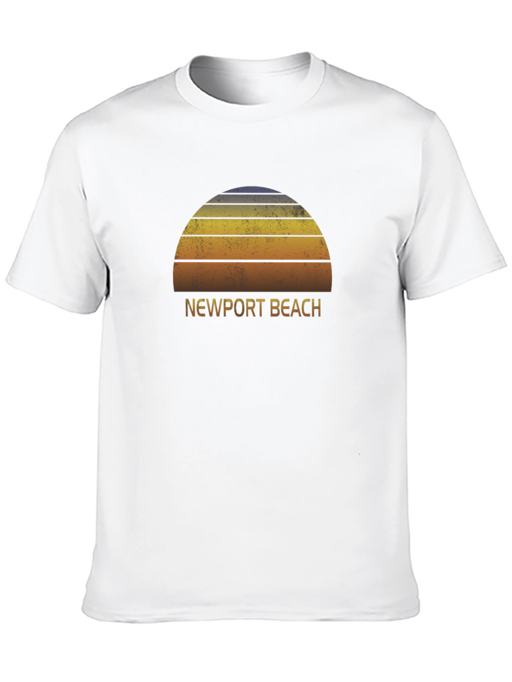 Newport Beach Retro Sunset T-Shirt