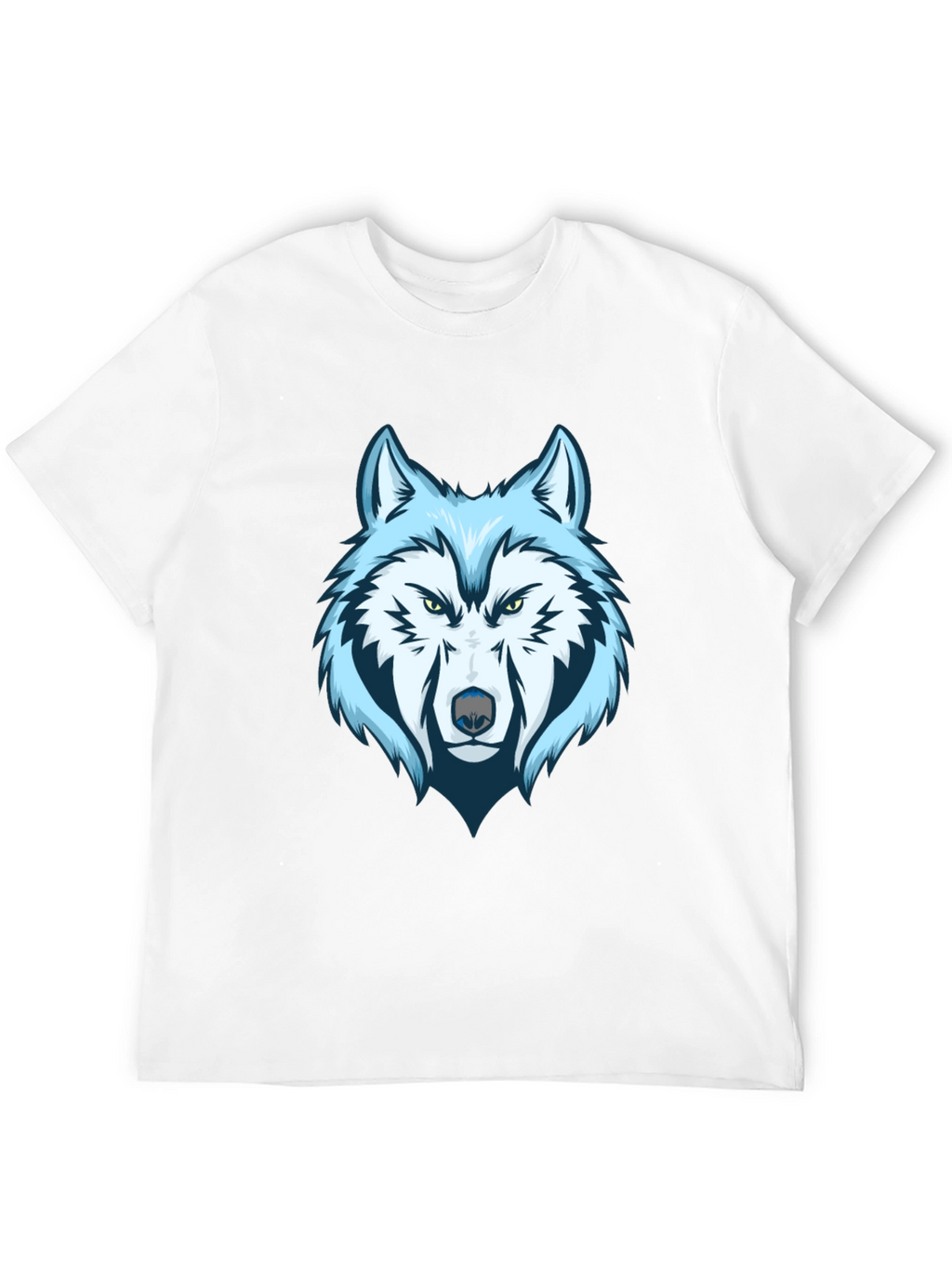 Cool Wolf Graphic Tee - Mens Black T-Shirt