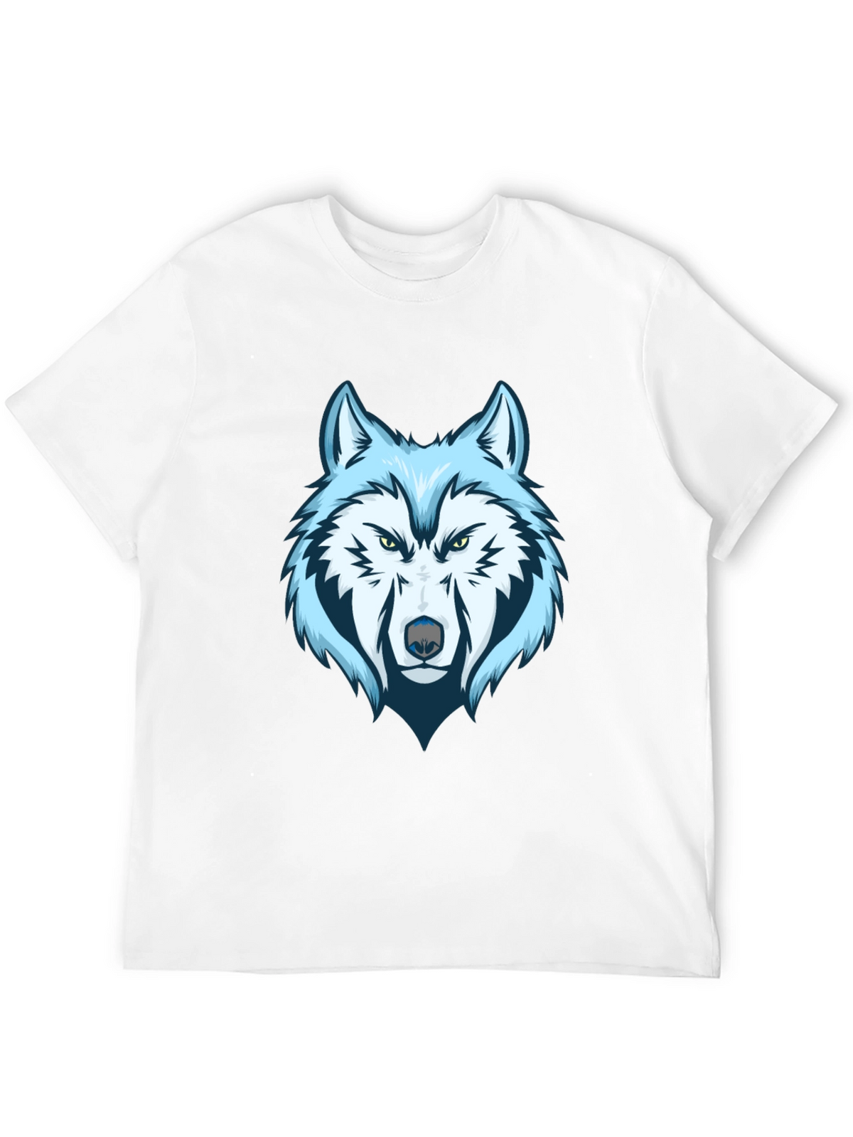 Cool Wolf Graphic Tee - Mens Black T-Shirt