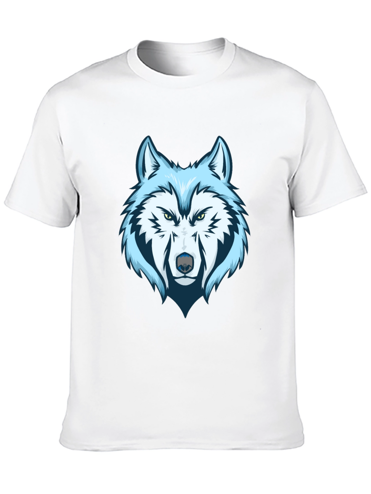 Cool Wolf Graphic Tee - Mens Black T-Shirt