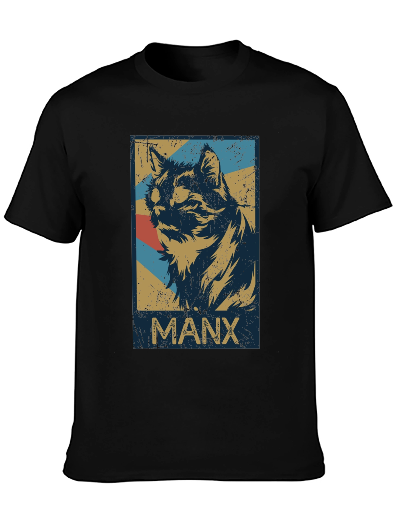 Manx Cat T-Shirt - Vintage Style Graphic Tee