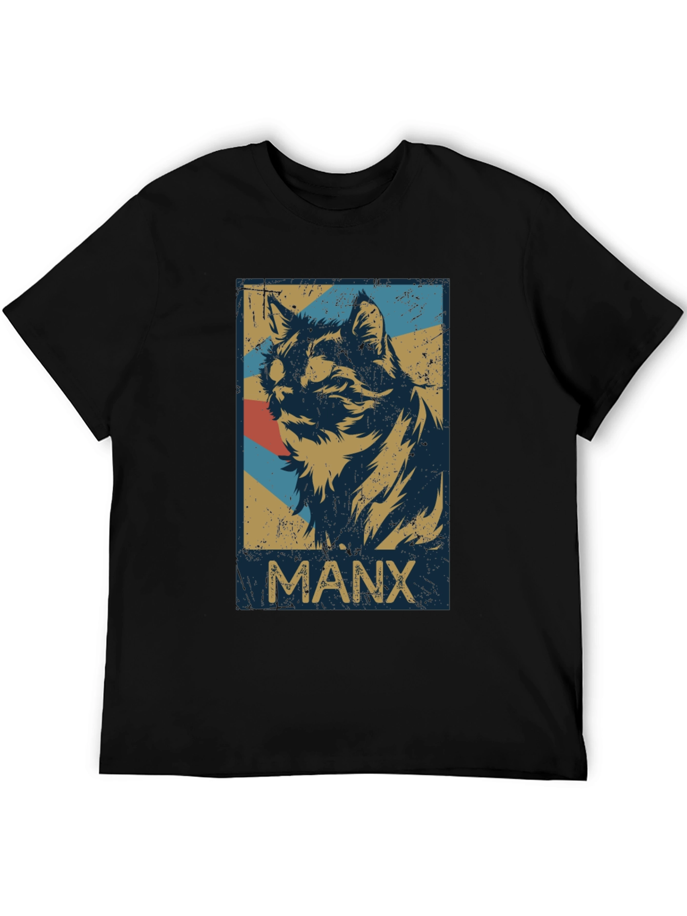 Manx Cat T-Shirt - Vintage Style Graphic Tee