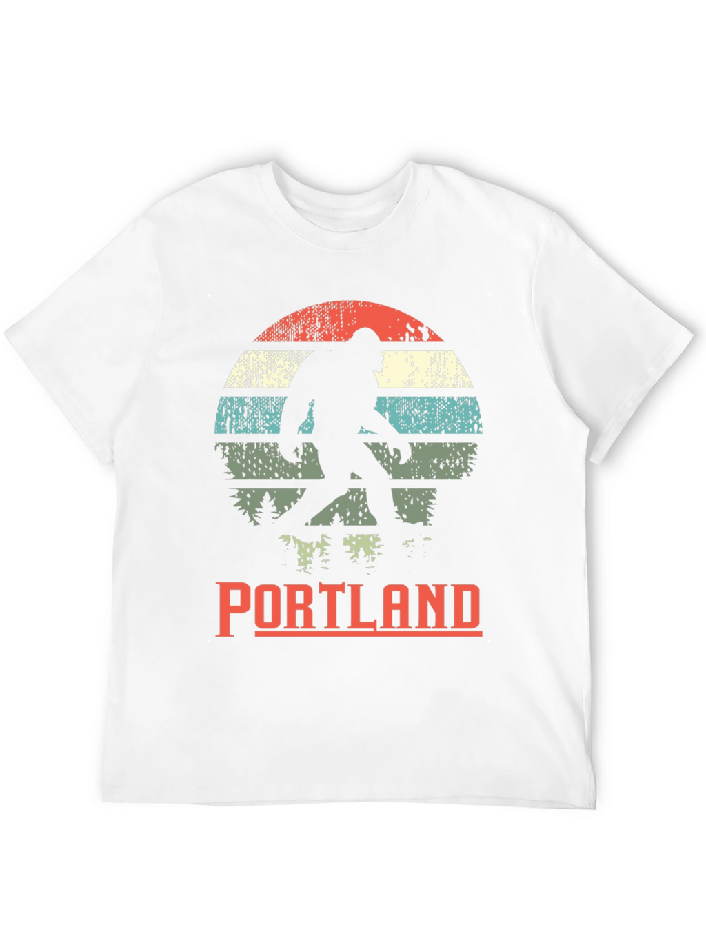 Portland Bigfoot Graphic Tee - Retro Sasquatch T-Shirt