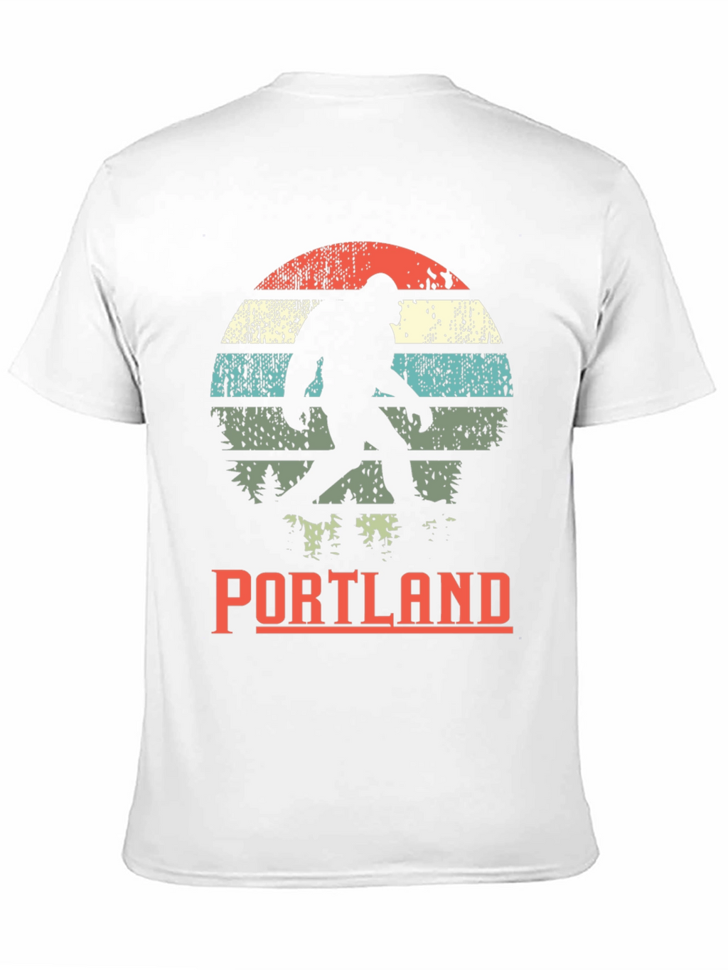 Portland Bigfoot Graphic Tee - Retro Sasquatch T-Shirt