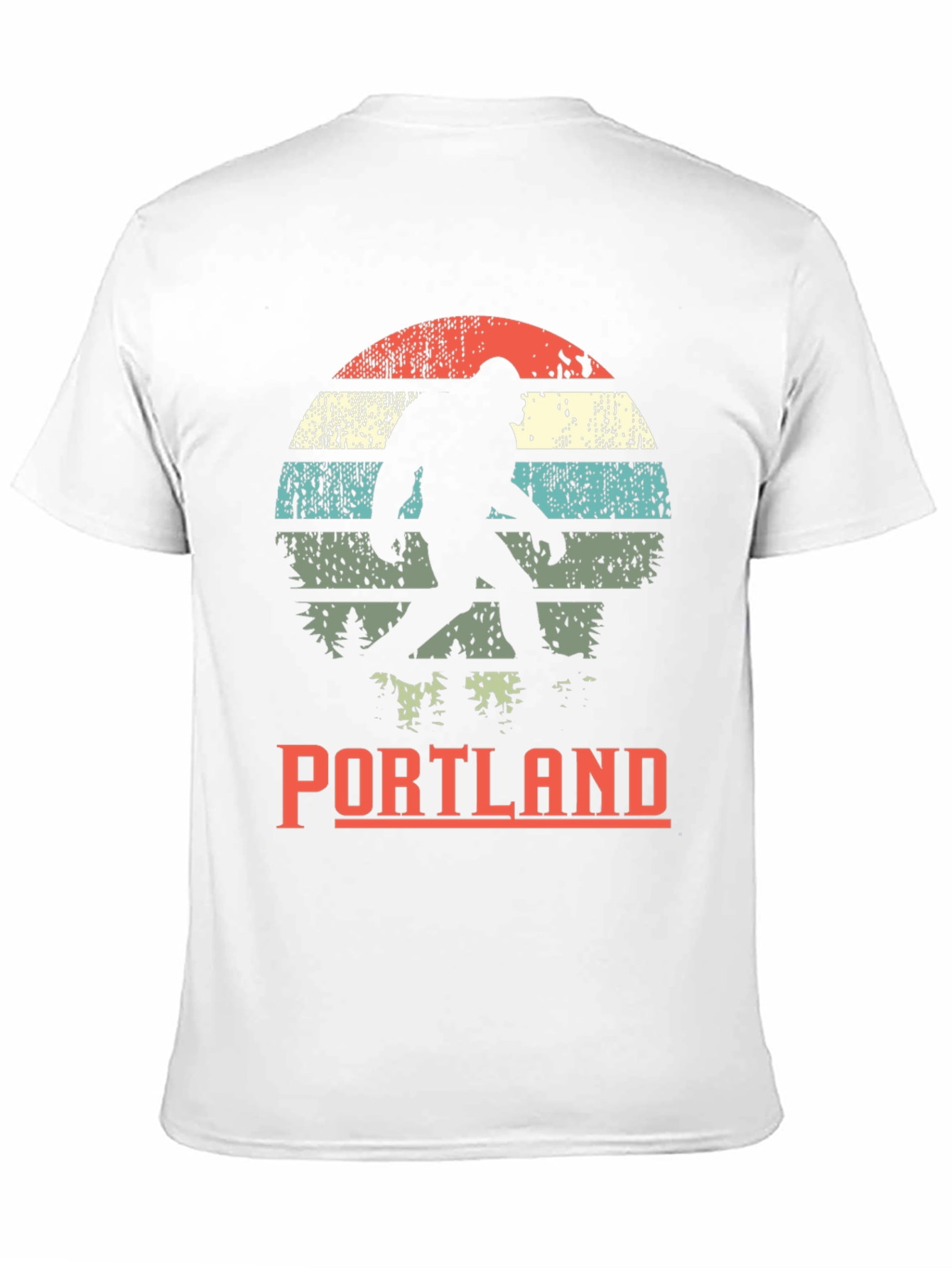 Portland Bigfoot Graphic Tee - Retro Sasquatch T-Shirt