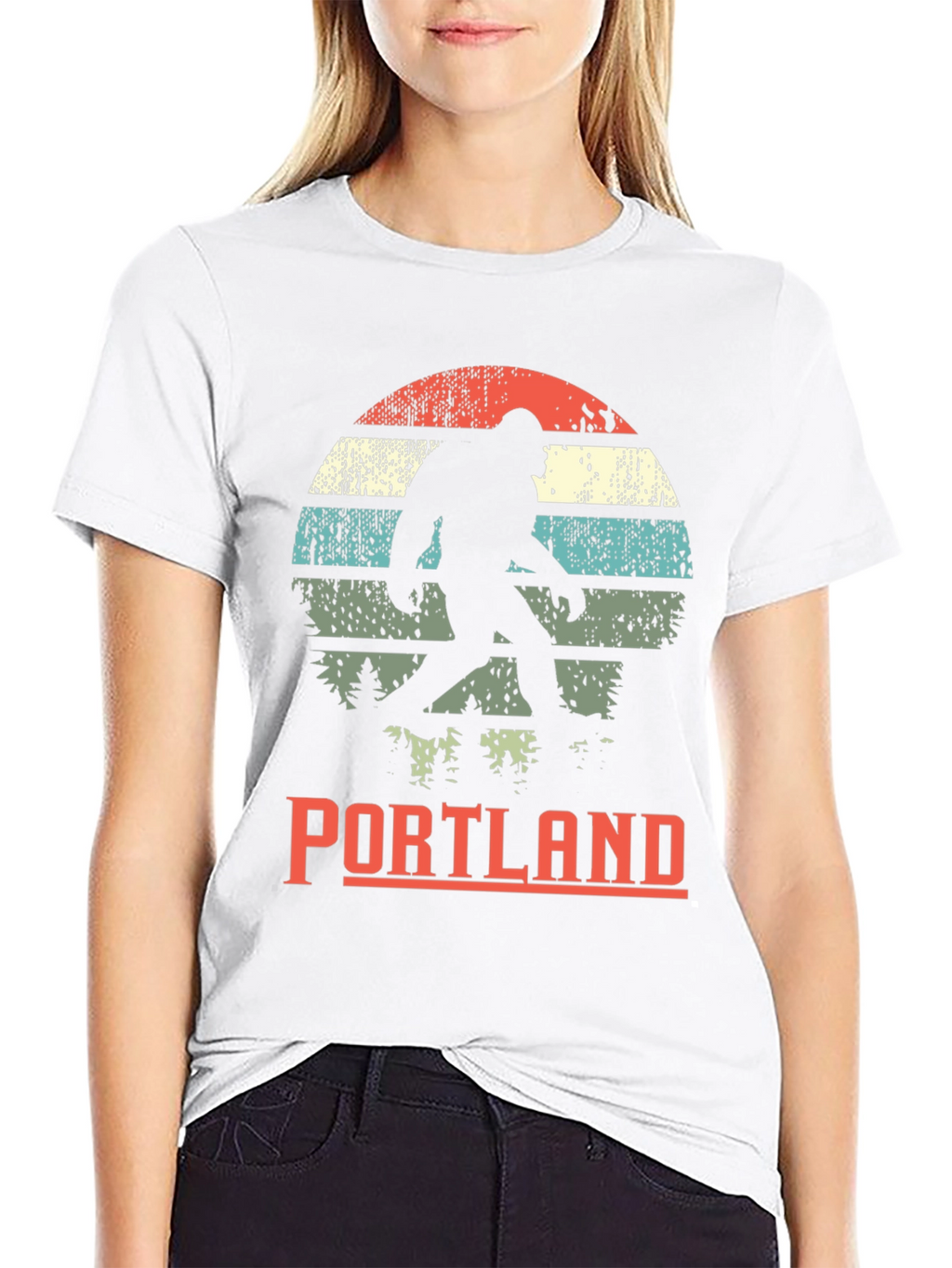 Portland Bigfoot Graphic Tee - Retro Sasquatch T-Shirt