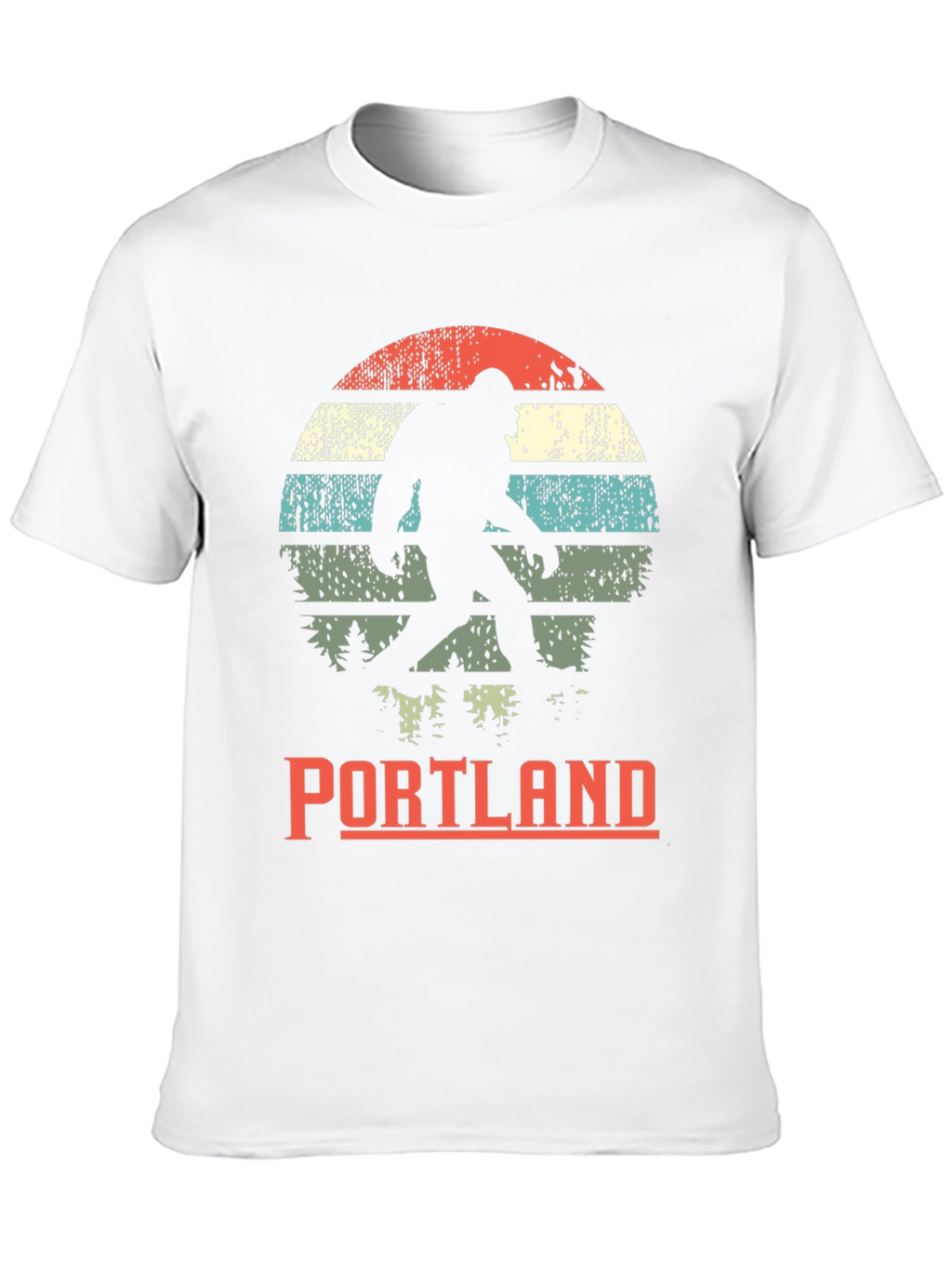 Portland Bigfoot Graphic Tee - Retro Sasquatch T-Shirt