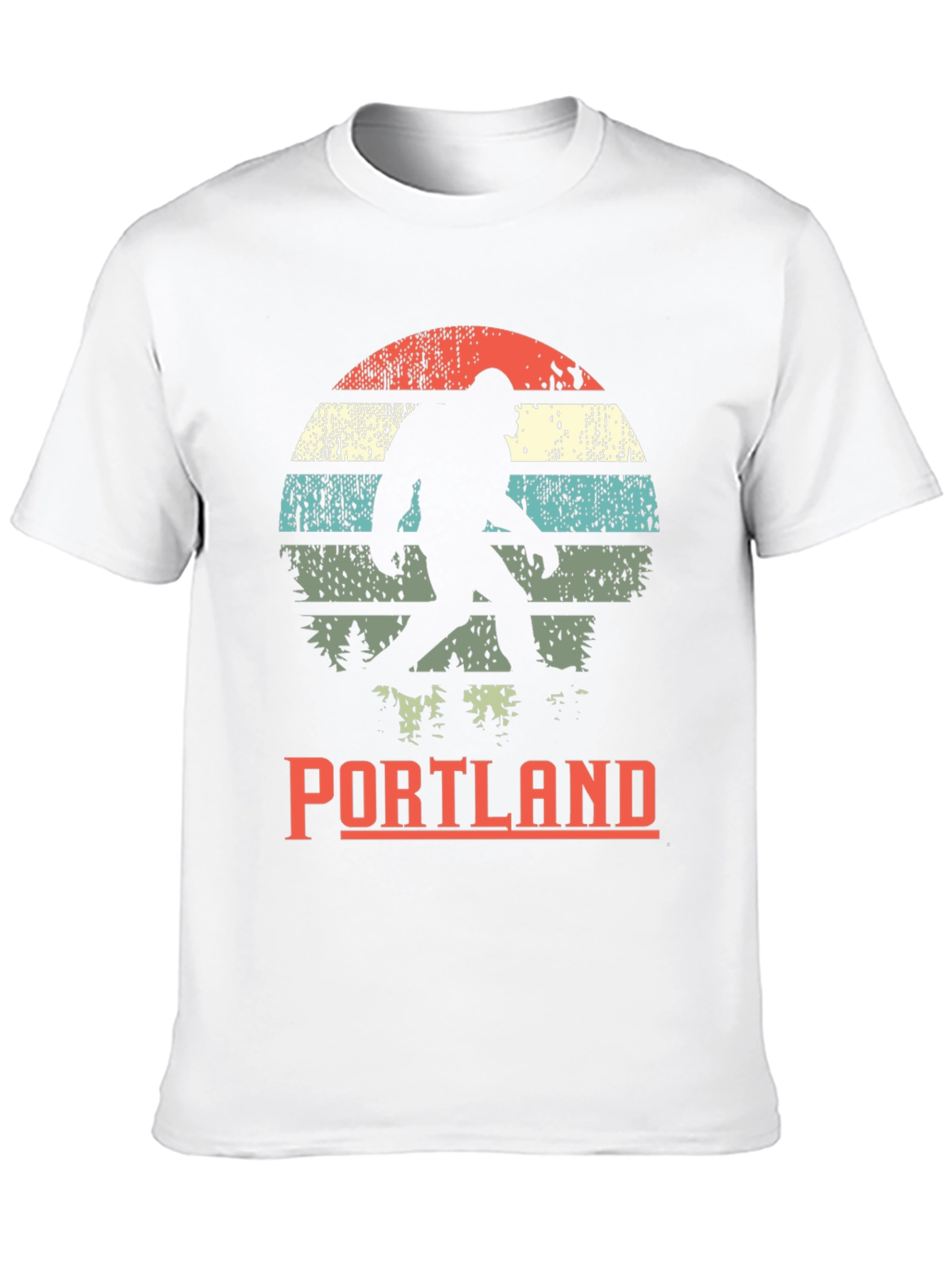 Portland Bigfoot Graphic Tee - Retro Sasquatch T-Shirt