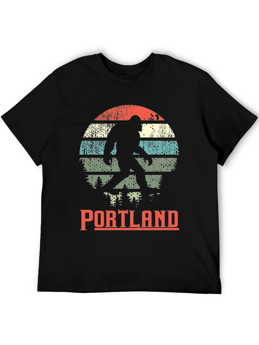 Portland Bigfoot Graphic Tee - Retro Sasquatch T-Shirt