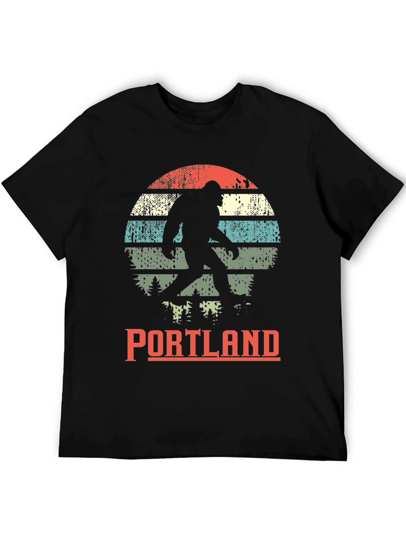 Portland Bigfoot Graphic Tee - Retro Sasquatch T-Shirt