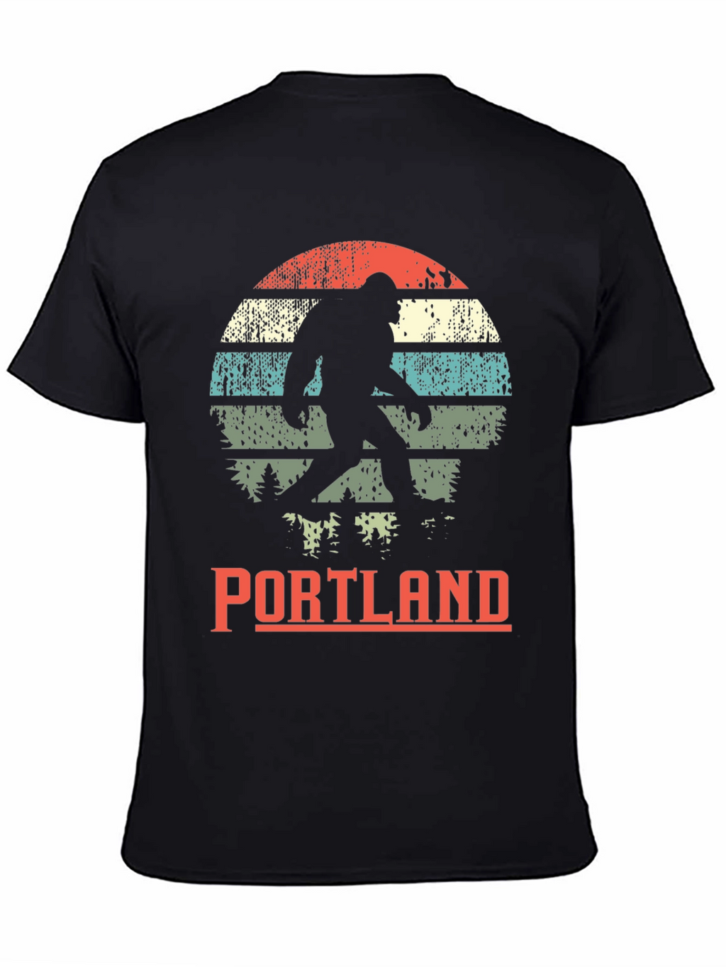 Portland Bigfoot Graphic Tee - Retro Sasquatch T-Shirt