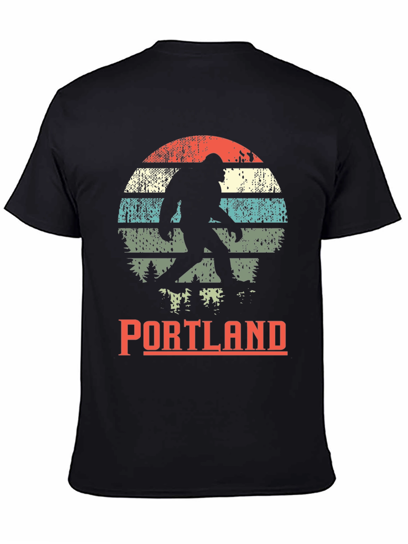 Portland Bigfoot Graphic Tee - Retro Sasquatch T-Shirt