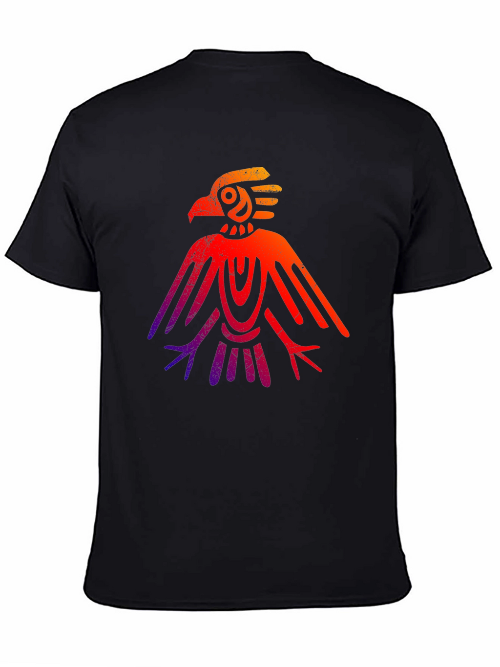 Aztec Eagle Graphic Tee - Gradient Design