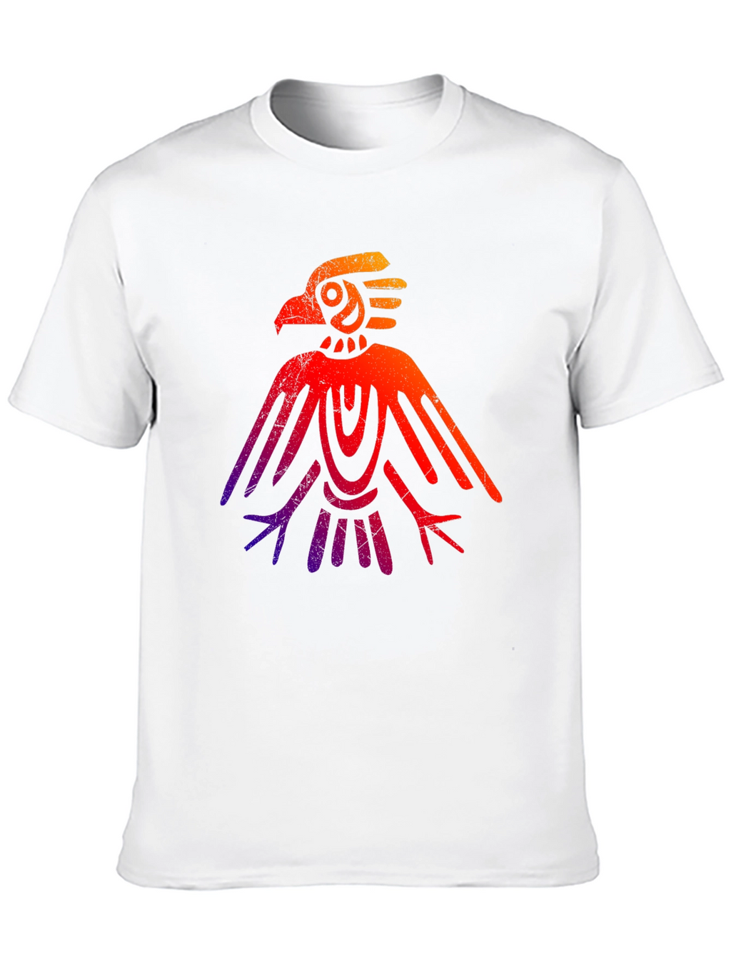 Aztec Eagle Graphic Tee - Gradient Design