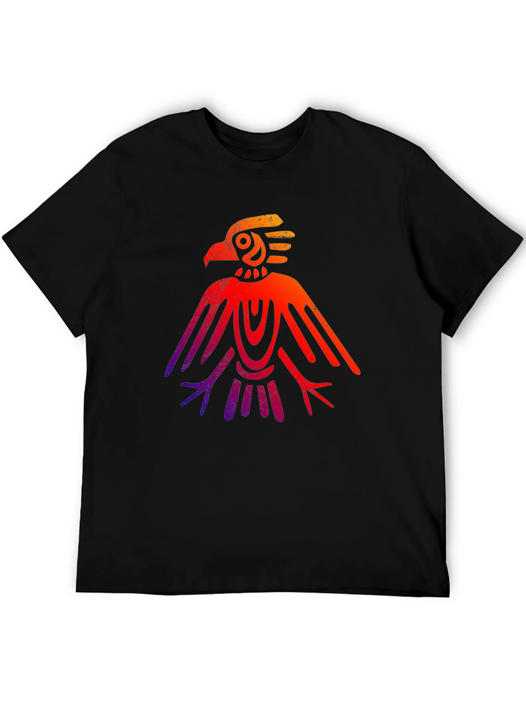 Aztec Eagle Graphic Tee - Gradient Design