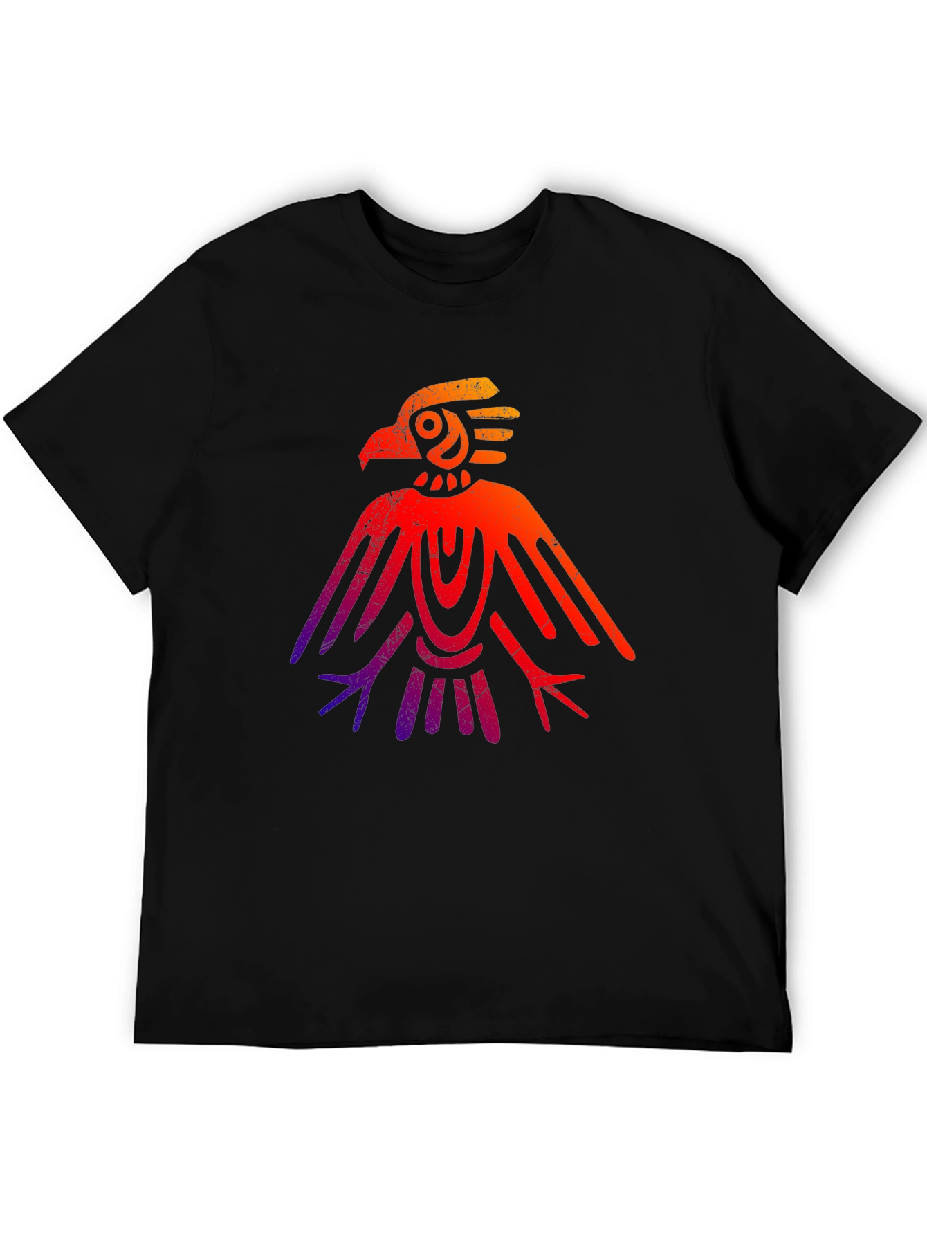 Aztec Eagle Graphic Tee - Gradient Design