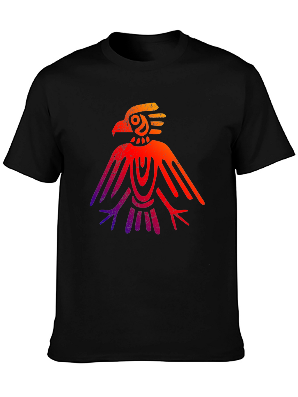 Aztec Eagle Graphic Tee - Gradient Design