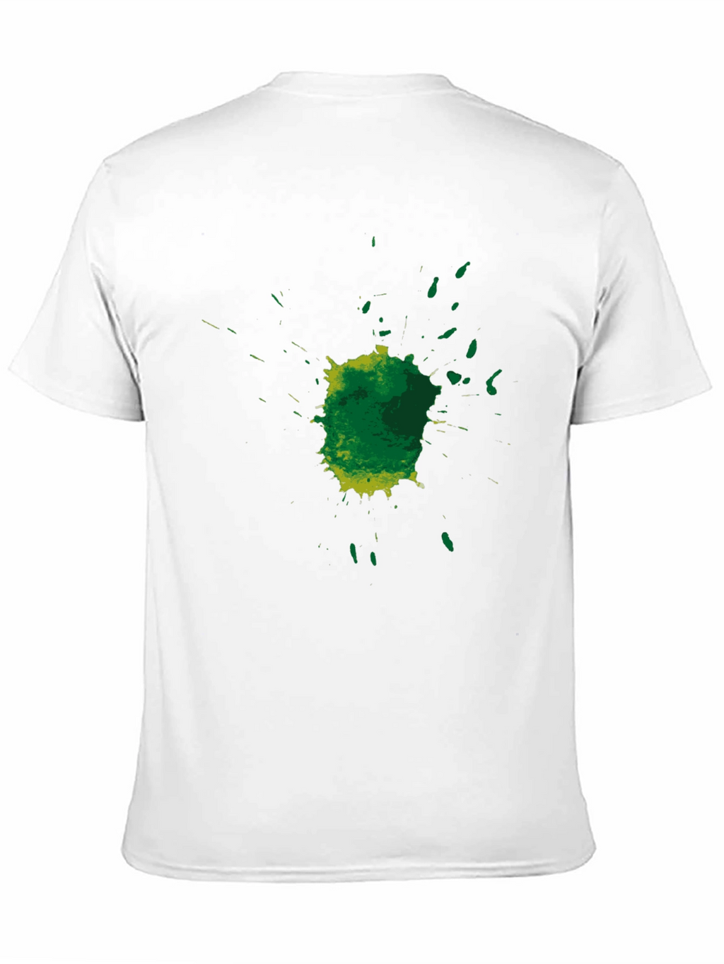 Green Splatter Graphic Tee - Mens Black T-Shirt