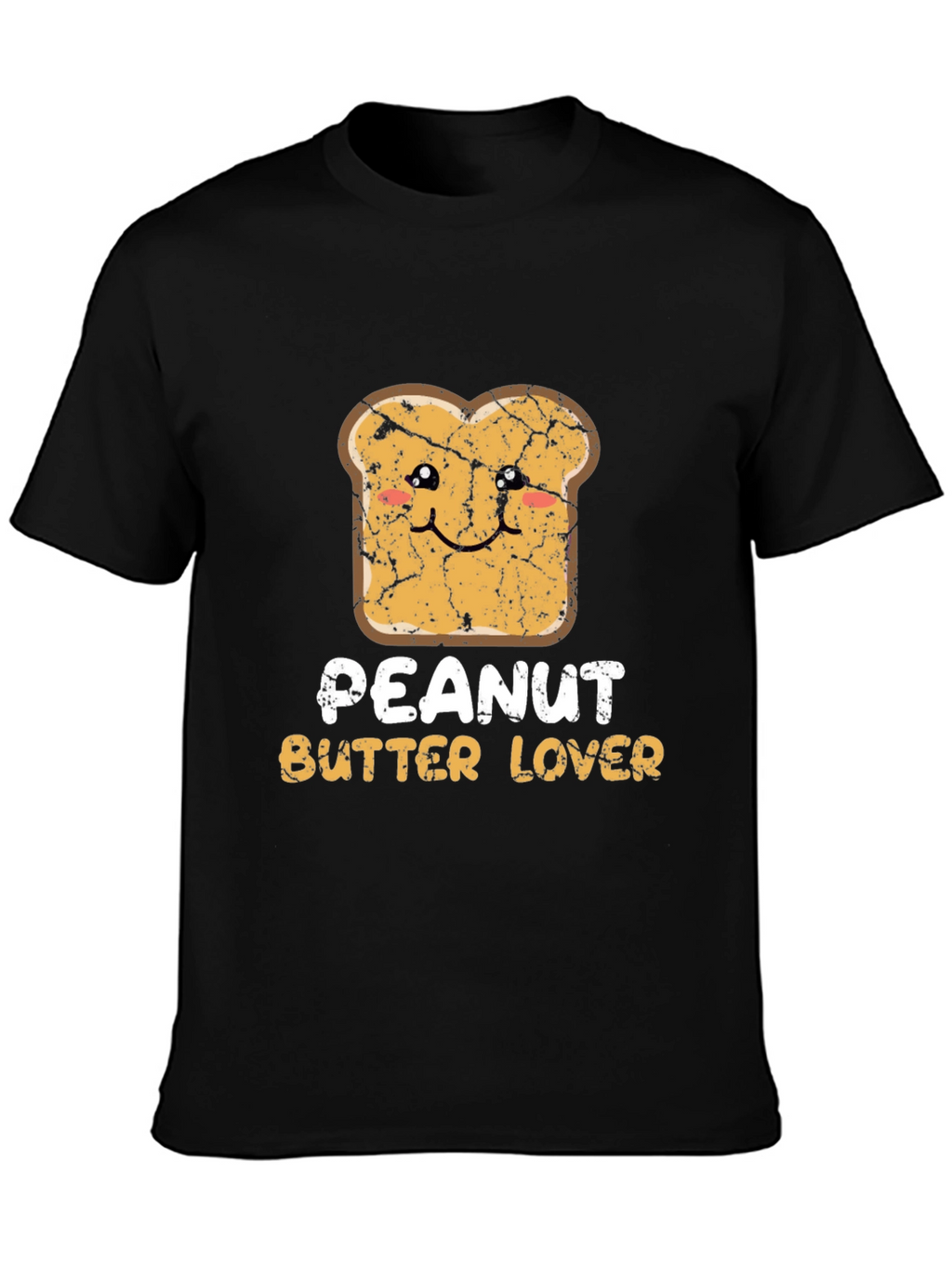 Peanut Butter Lover Graphic Tee - Black Cotton