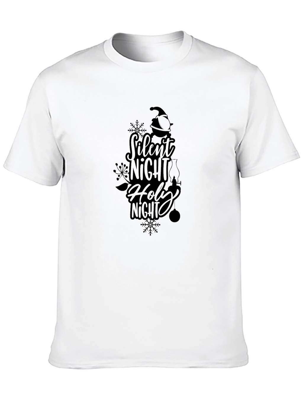 Silent Night Holy Night Black Tee