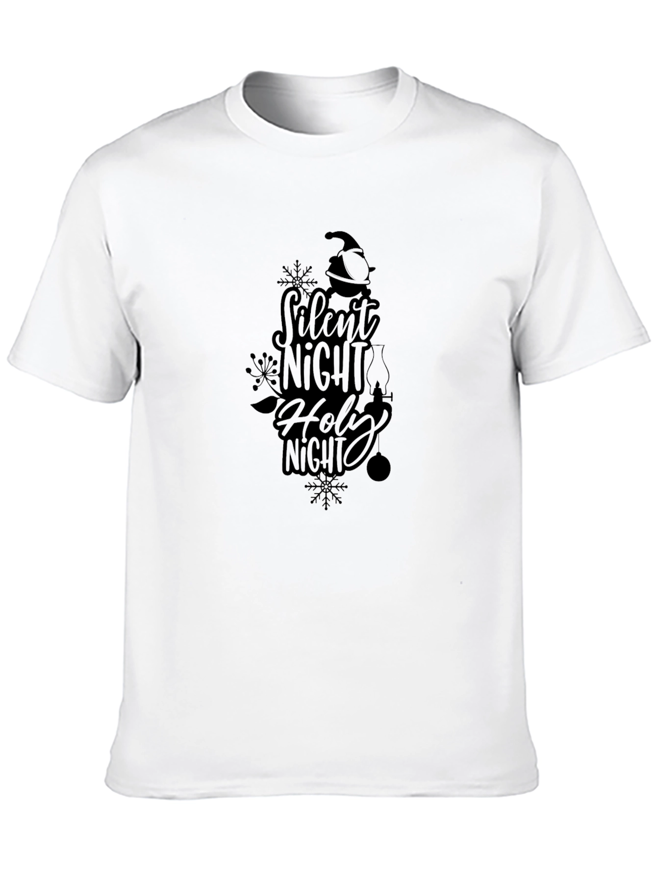 Silent Night Holy Night Black Tee