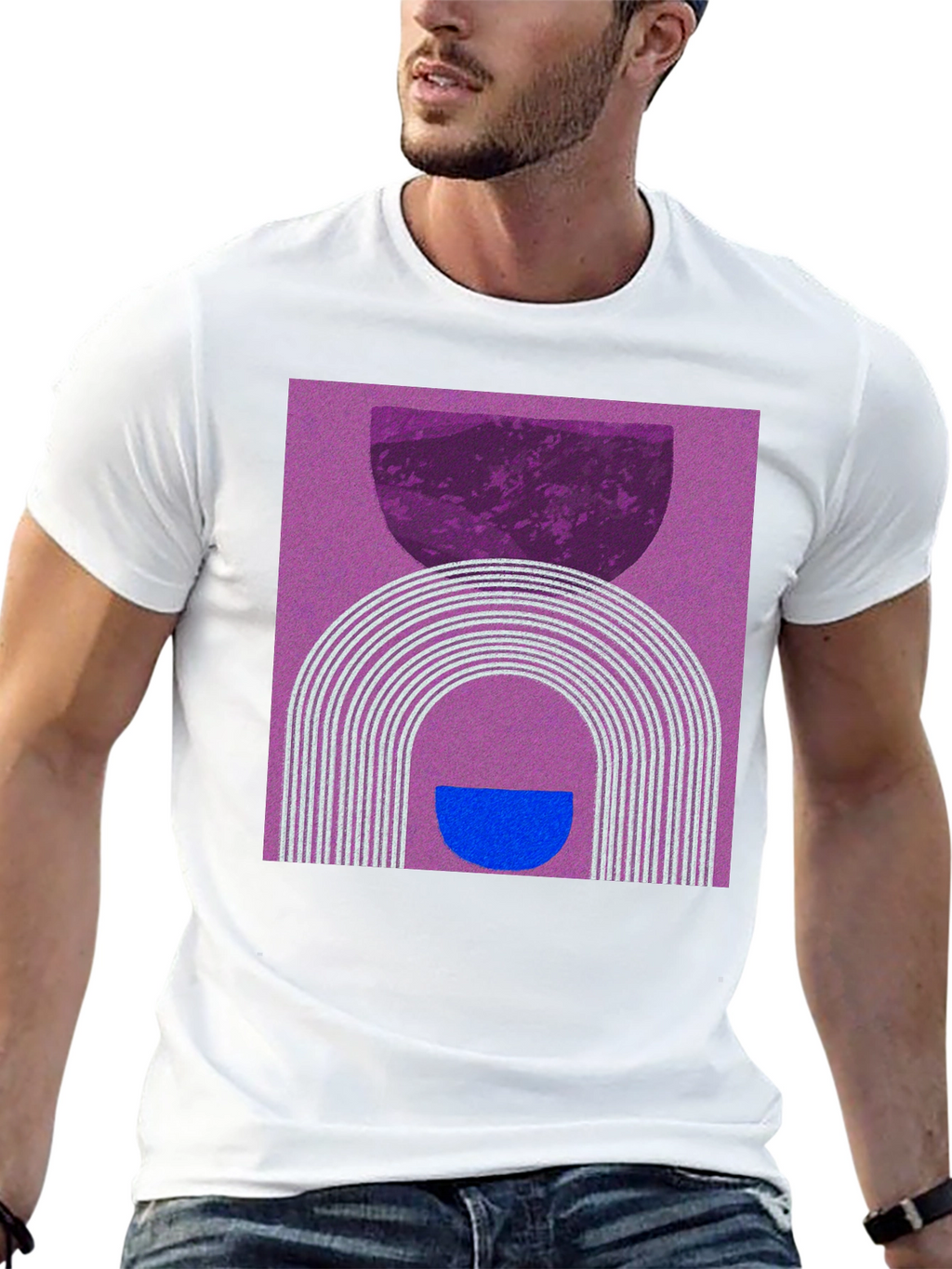 Abstract Graphic T-Shirt - Modern Artistic Design