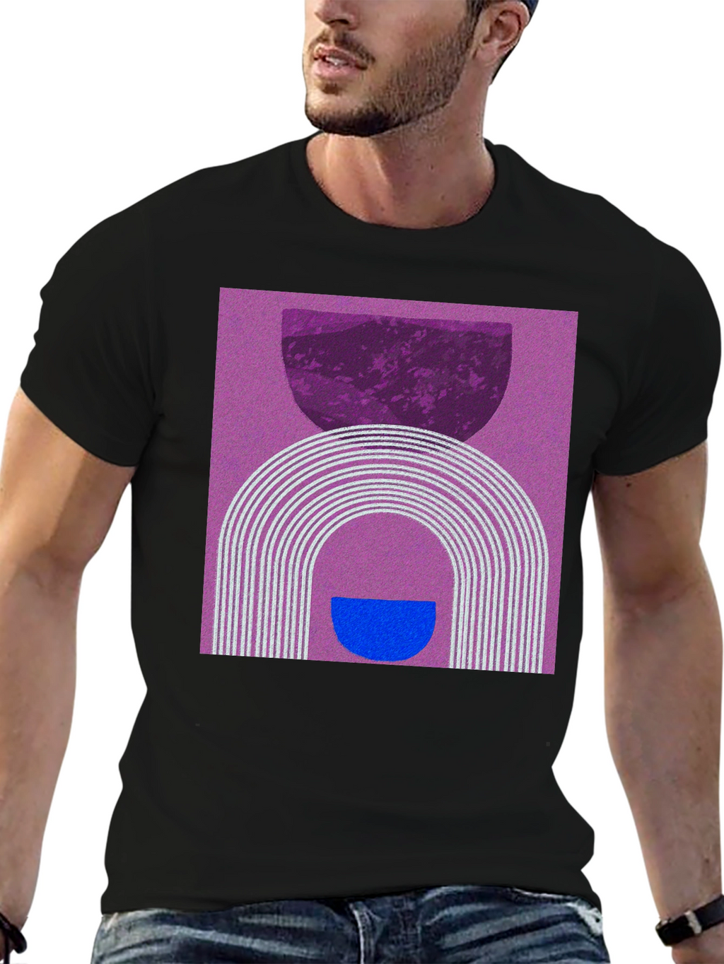 Abstract Graphic T-Shirt - Modern Artistic Design