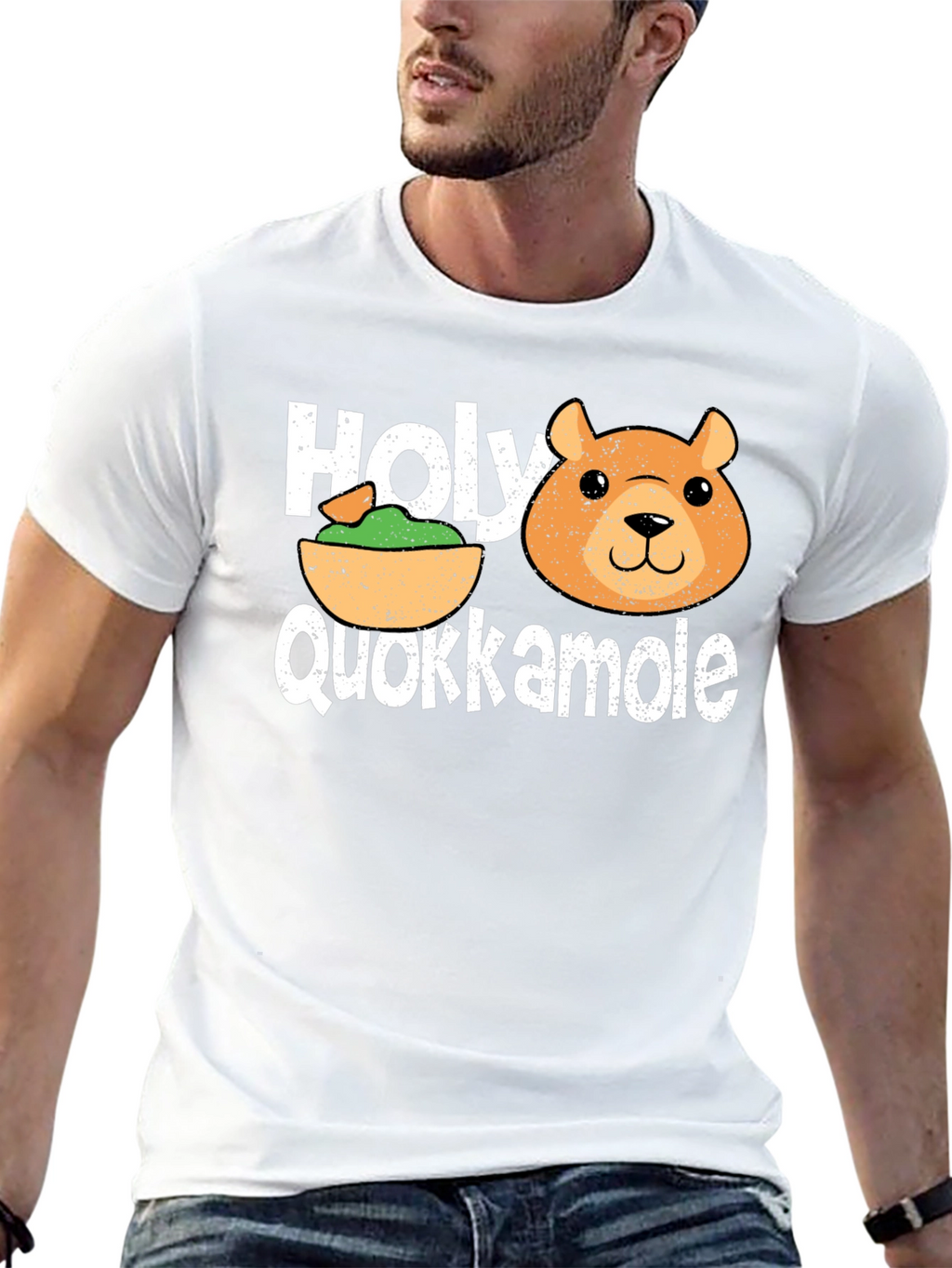 Holy Quokkamole T-Shirt: Funny Guacamole & Quokka Tee