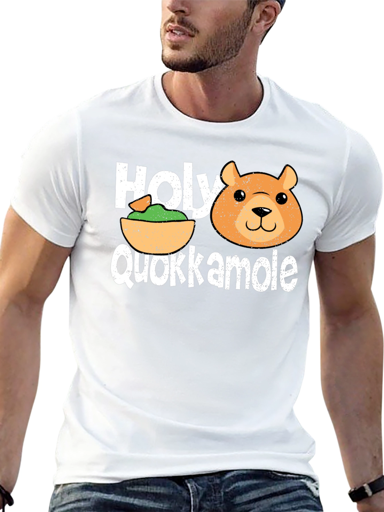 Holy Quokkamole T-Shirt: Funny Guacamole & Quokka Tee