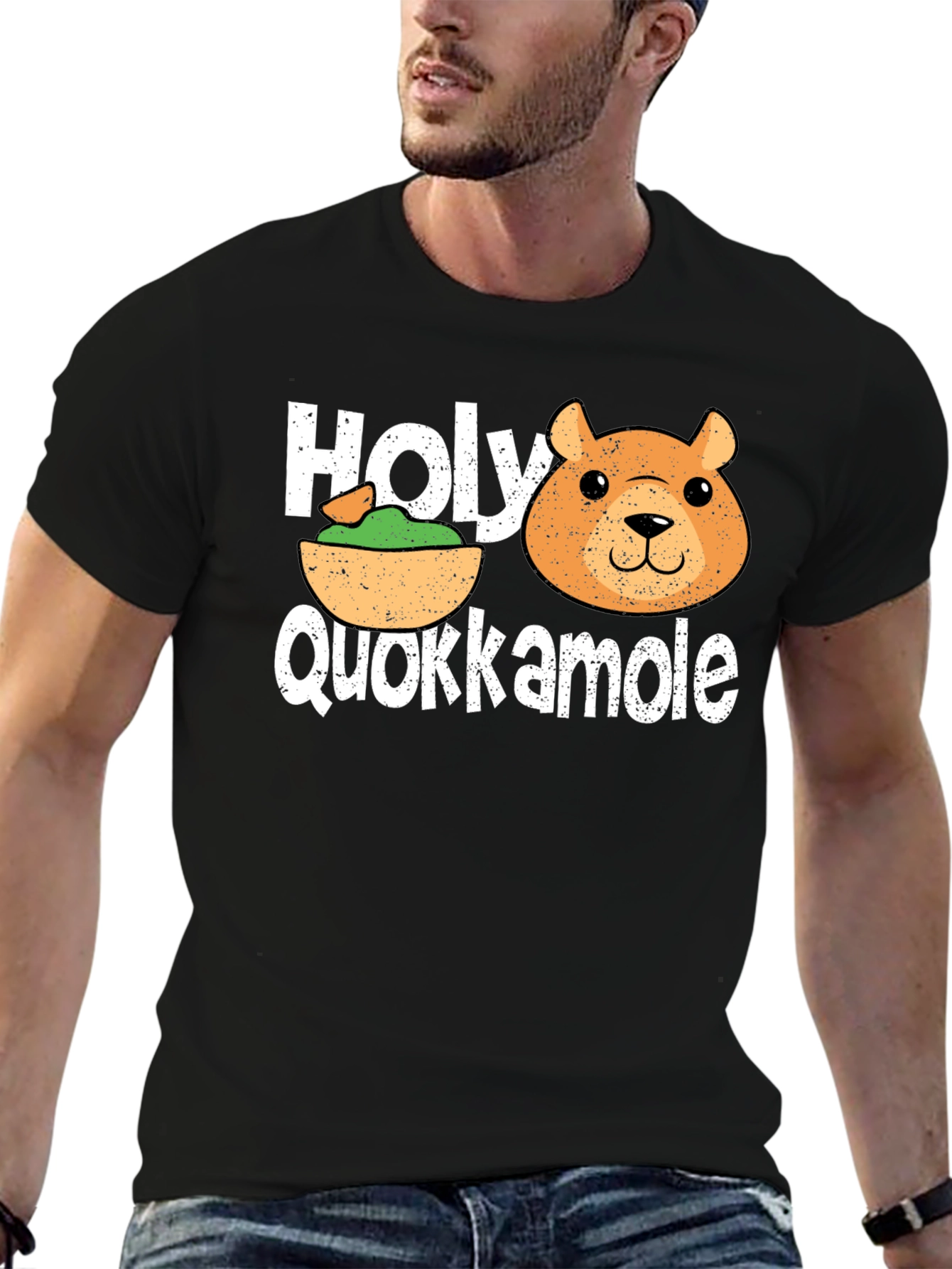 Holy Quokkamole T-Shirt: Funny Guacamole & Quokka Tee