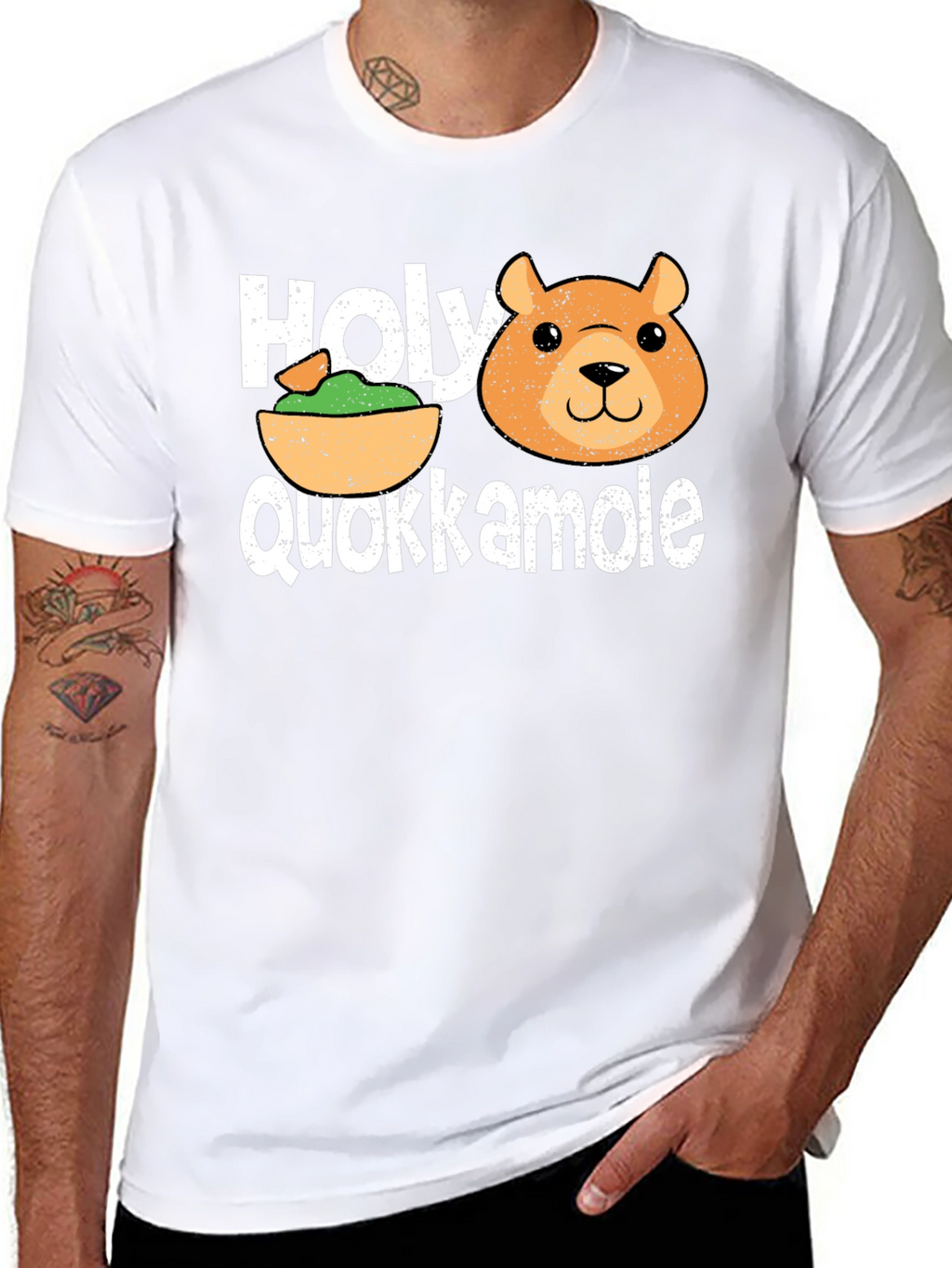 Holy Quokkamole T-Shirt: Funny Guacamole & Quokka Tee