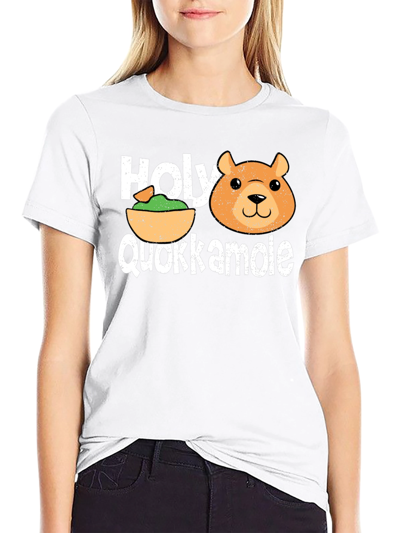 Holy Quokkamole T-Shirt: Funny Guacamole & Quokka Tee