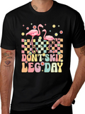 Flamingo Leg Day Graphic Tee