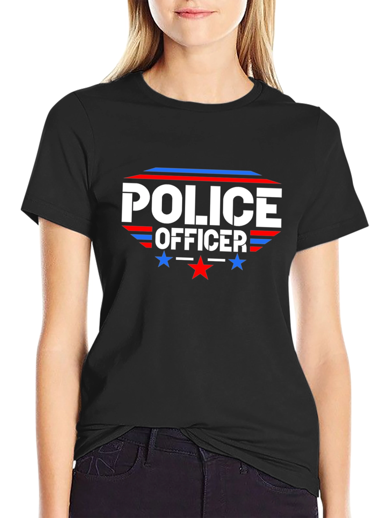 Police Officer Graphic T-Shirt