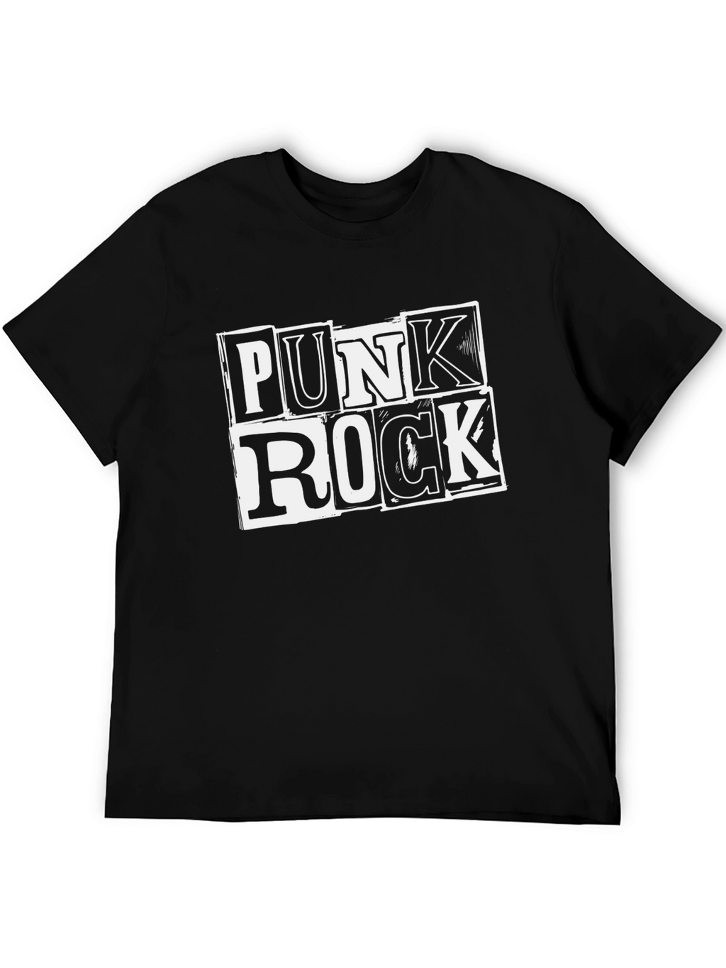 Punk Rock Graphic T-Shirt - Black