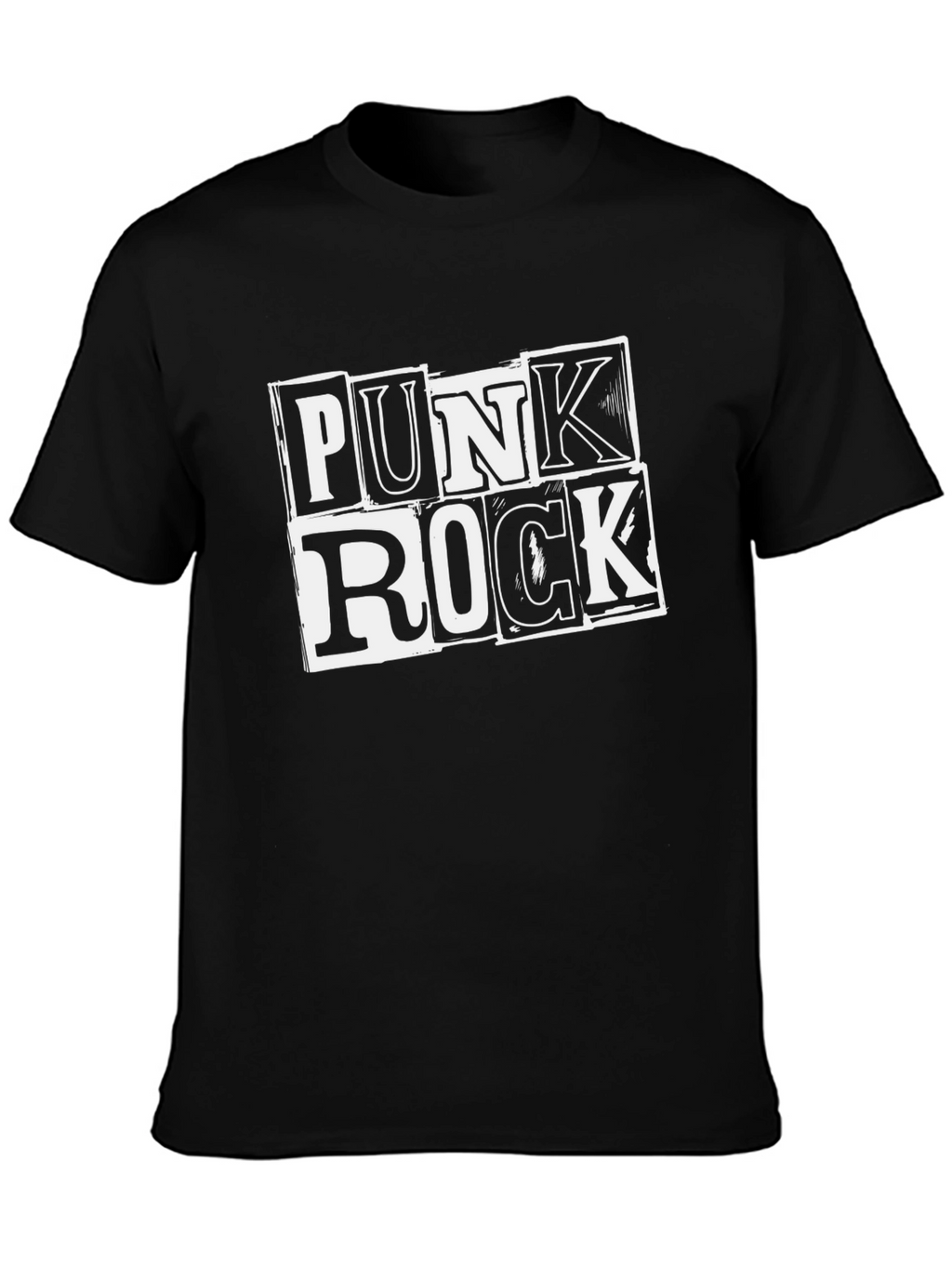Punk Rock Graphic T-Shirt - Black