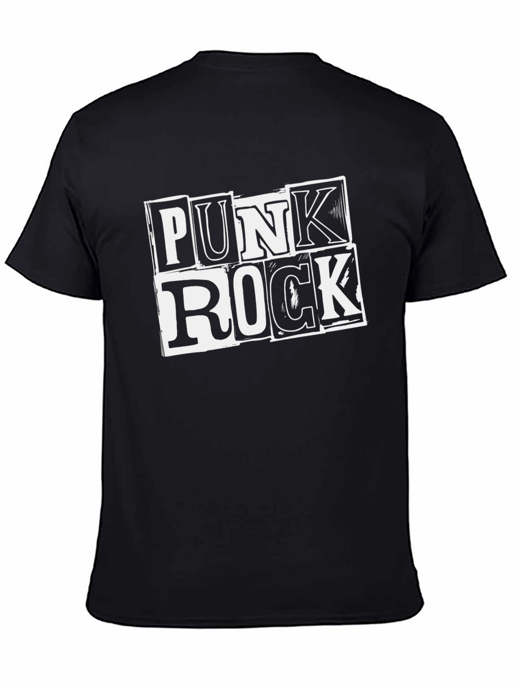 Punk Rock Graphic T-Shirt - Black