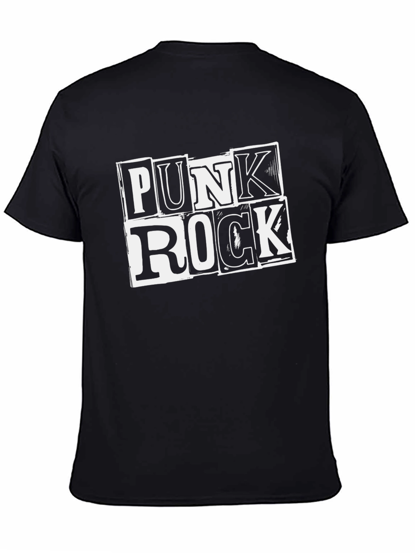 Punk Rock Graphic T-Shirt - Black