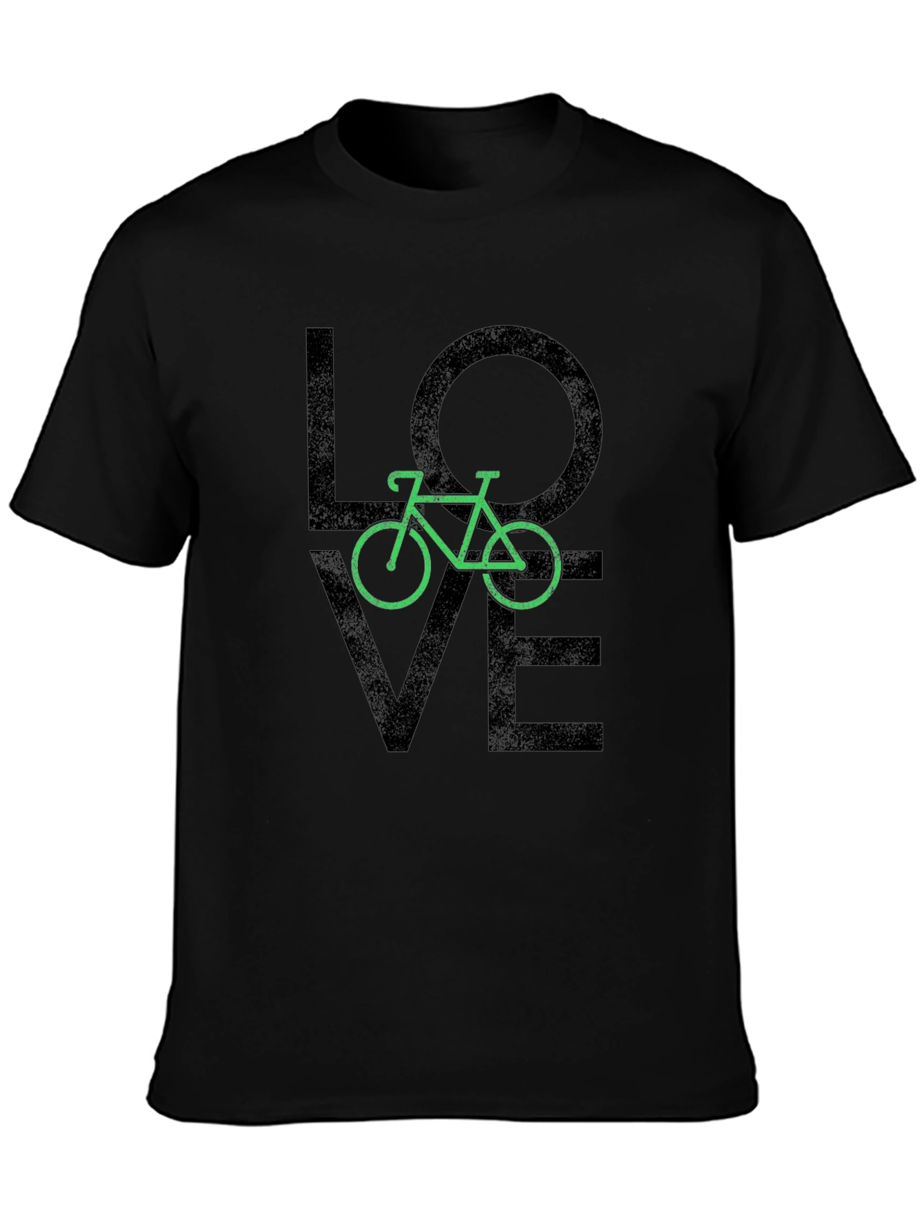 Love Bicycle Graphic Tee - Black