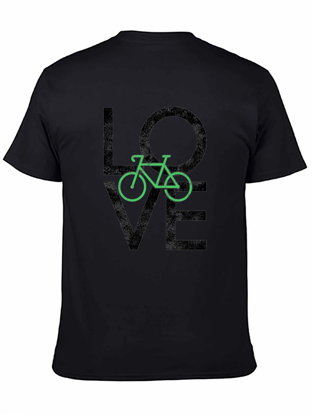 Love Bicycle Graphic Tee - Black