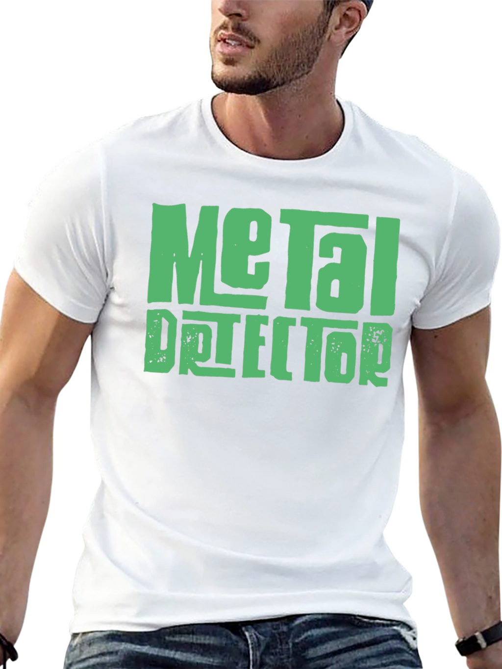 Metal Detector Graphic Tee - Black T-Shirt