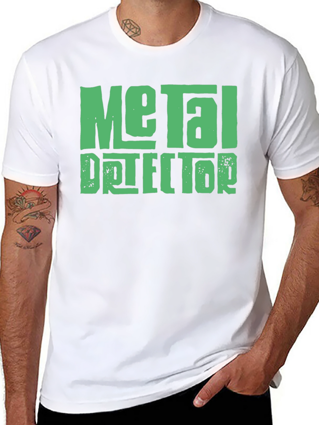 Metal Detector Graphic Tee - Black T-Shirt