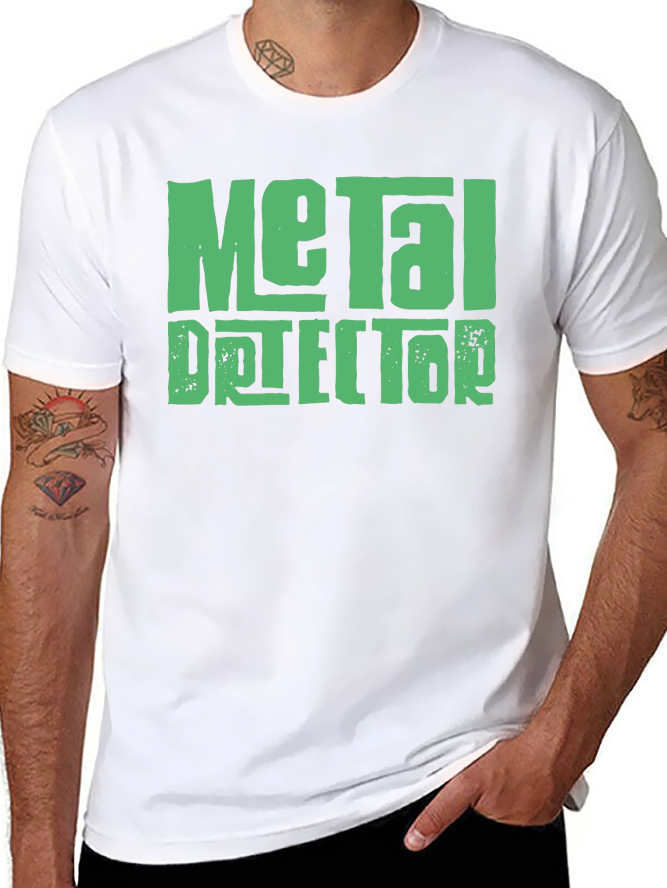 Metal Detector Graphic Tee - Black T-Shirt