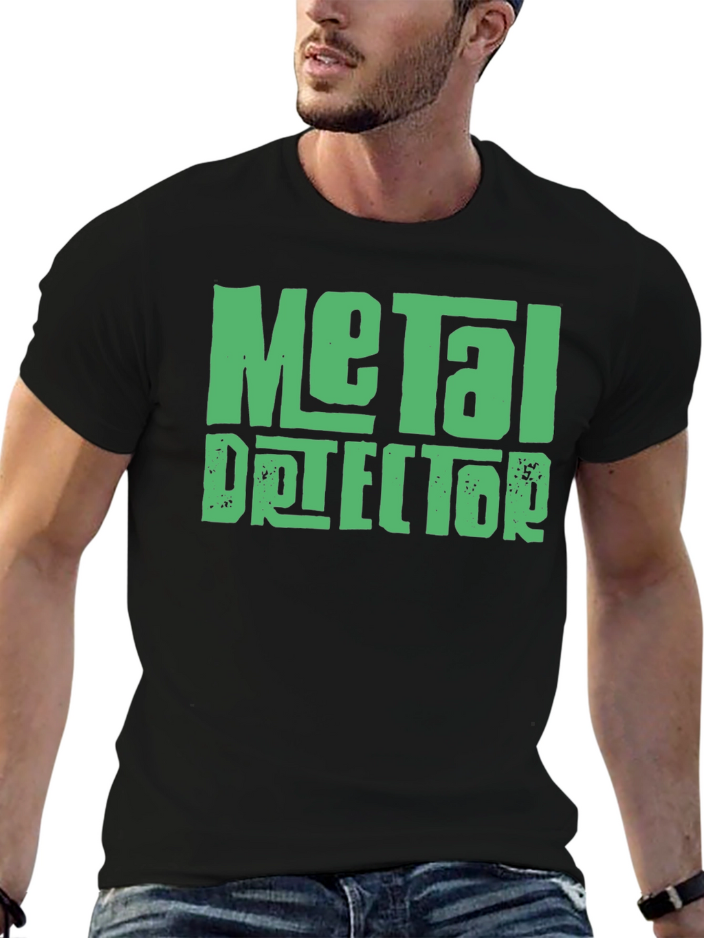 Metal Detector Graphic Tee - Black T-Shirt