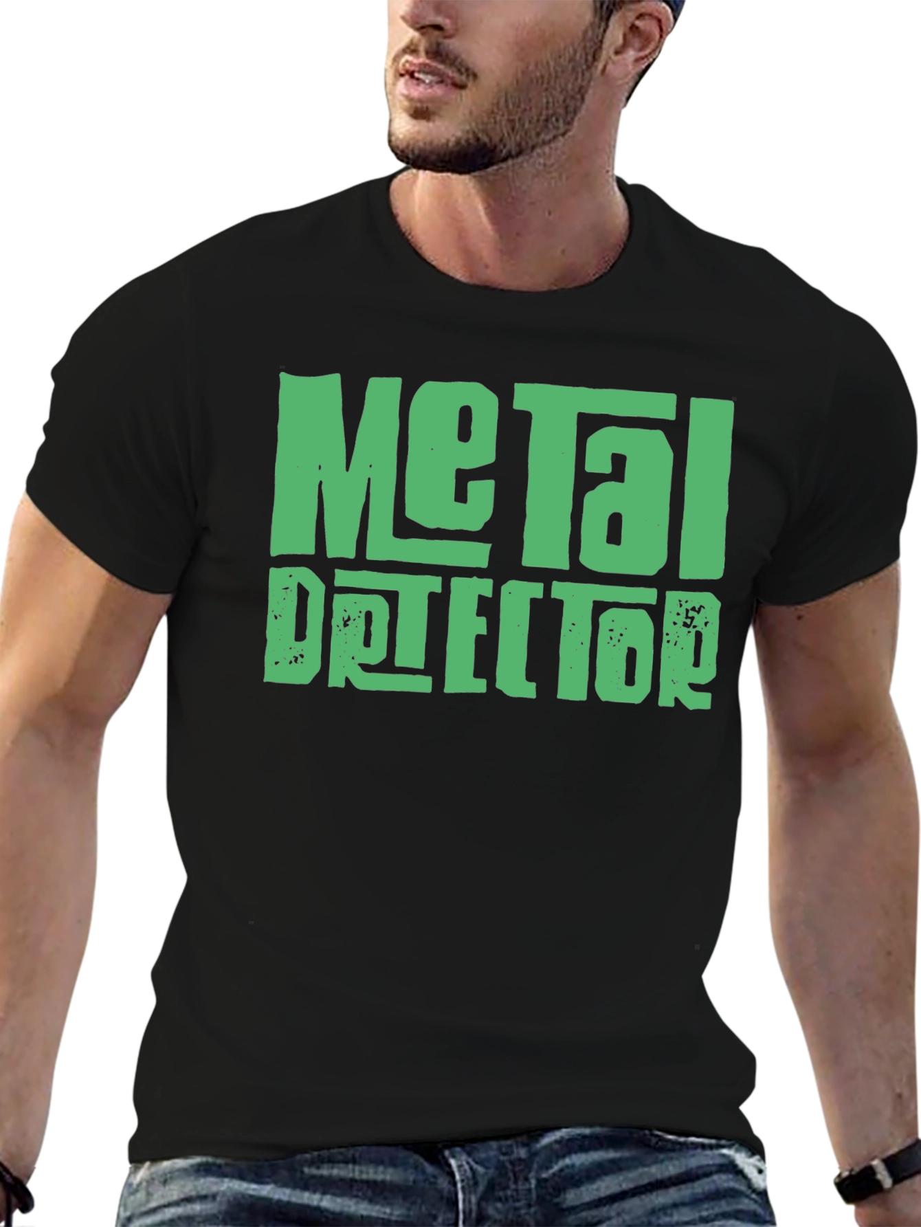Metal Detector Graphic Tee - Black T-Shirt
