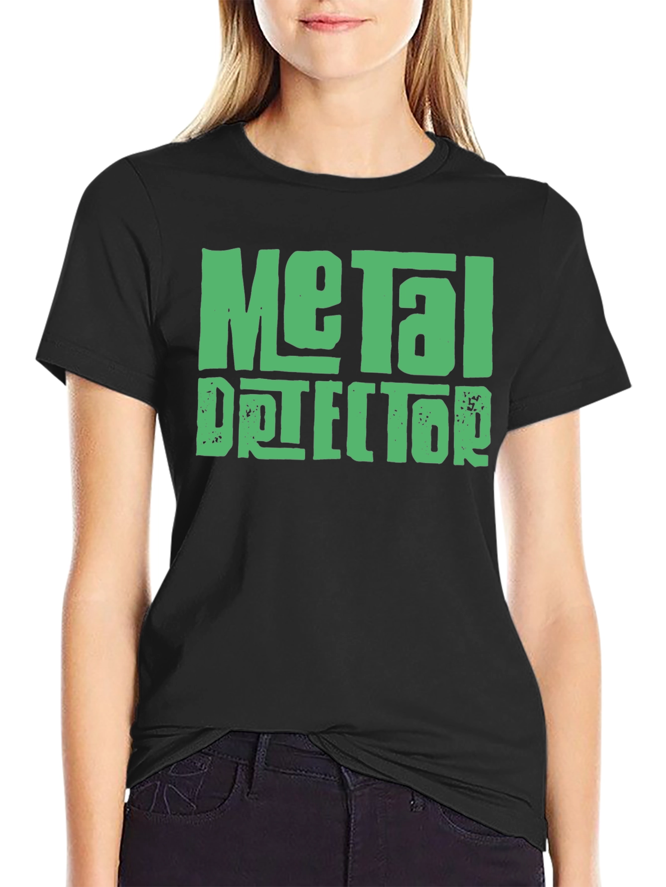 Metal Detector Graphic Tee - Black T-Shirt
