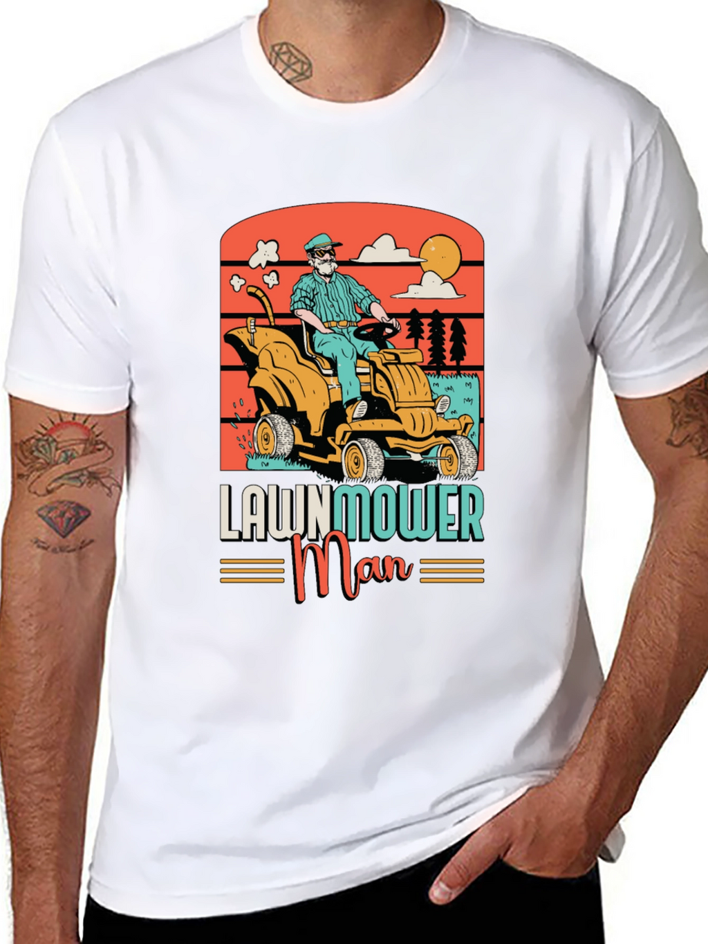 Lawnmower Man Graphic Tee - Retro Style