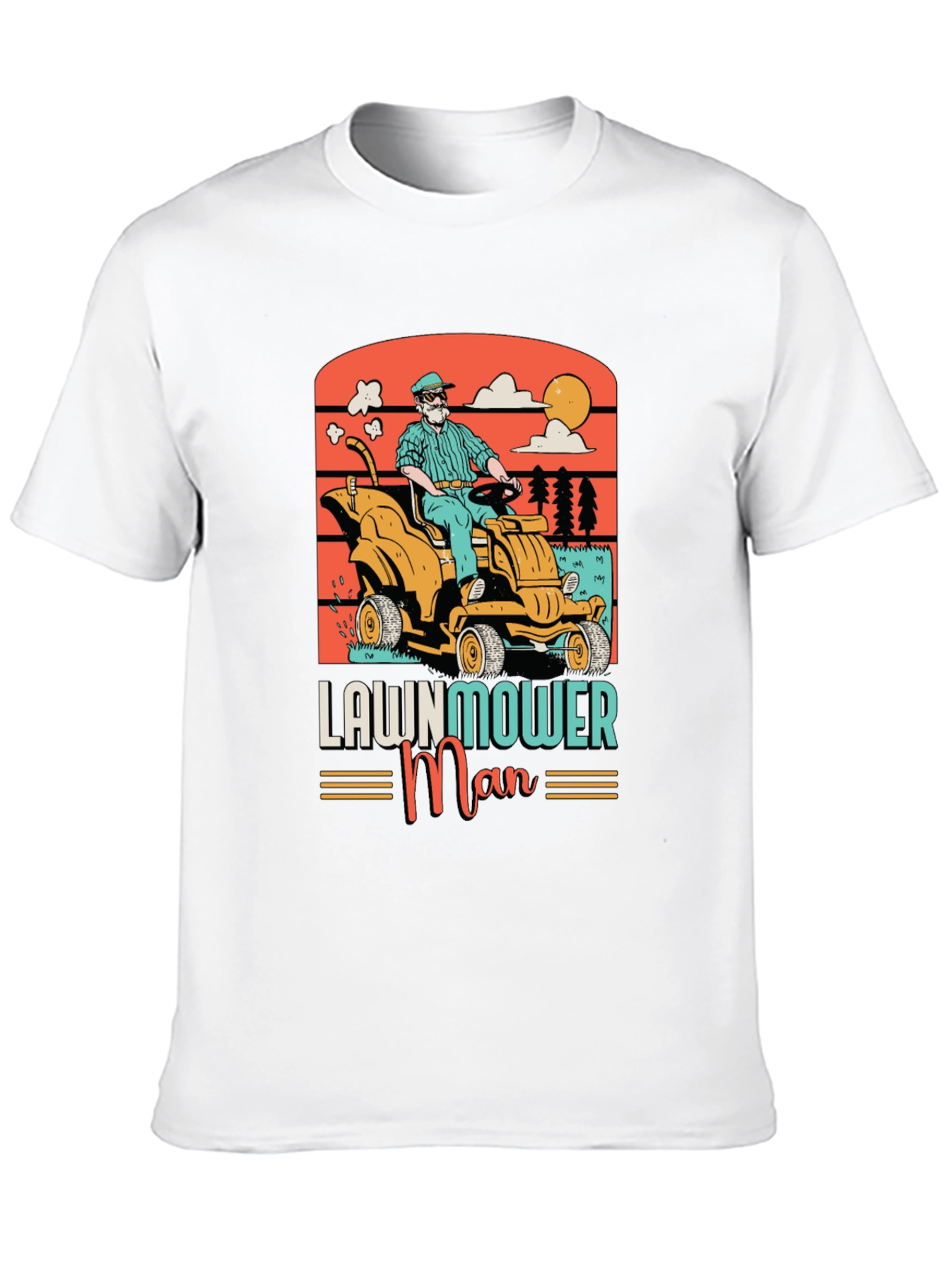 Lawnmower Man Graphic Tee - Retro Style