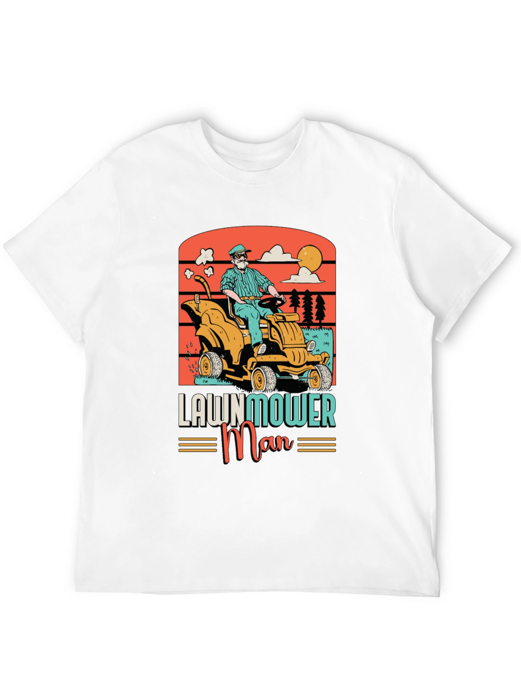 Lawnmower Man Graphic Tee - Retro Style