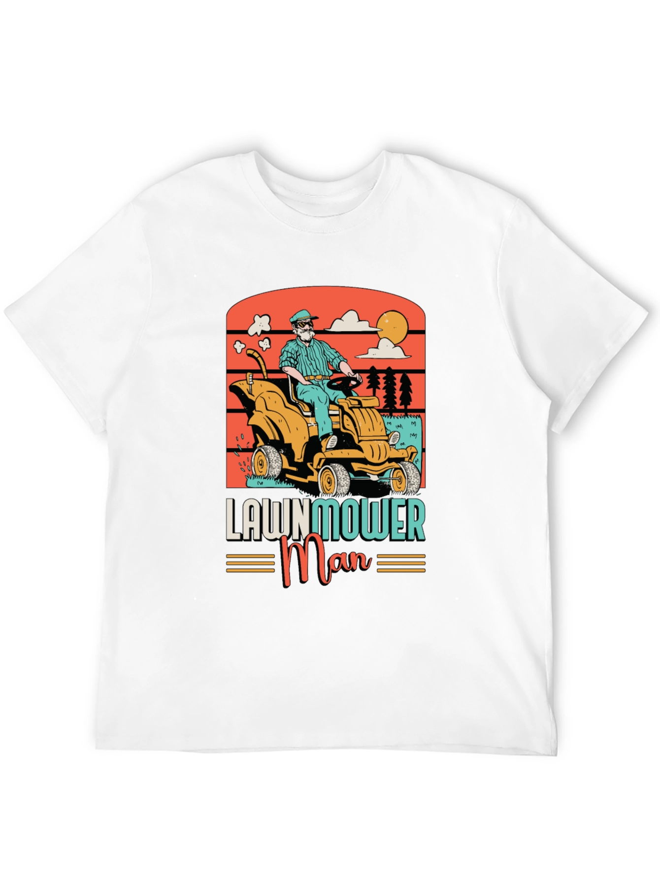 Lawnmower Man Graphic Tee - Retro Style